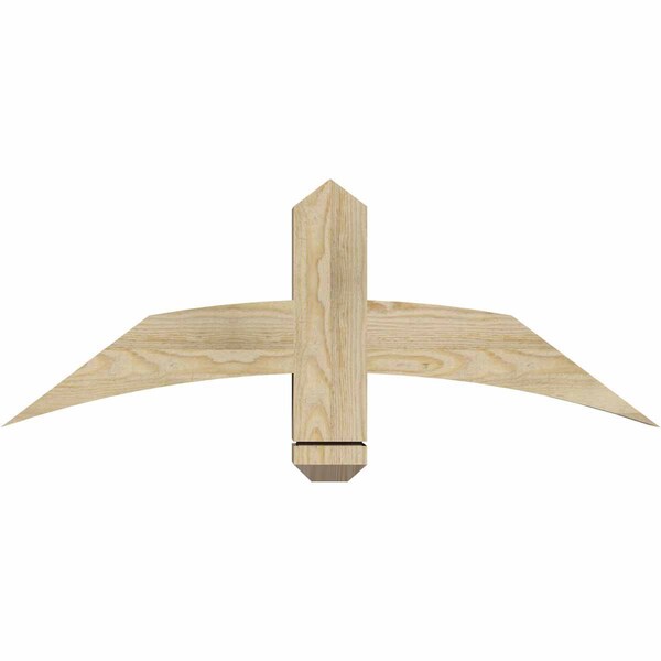 Ekena Millwork Bellingham Rough Sawn Timber Gable Bracket, Douglas Fir, 36"W x 13"H x 4"D x 4"F, 9/12 Pitch GBW036X13X0404BEL00RDF - main